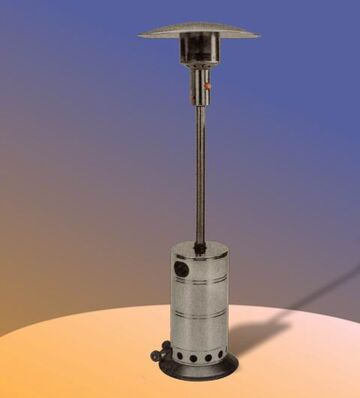 QUICKUPTENT Gasheizstrahler aus Edelstahl