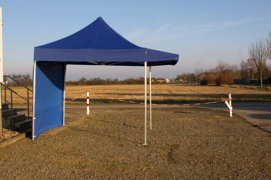 3x3m QUICKUPTENT Faltzelt mit Vordach ideal als mobiler Marktstand