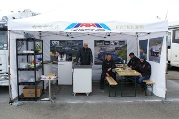 4,5x3m Scherenzelt für das AH Racing Catering