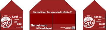 6x3m Brandingentwurf mit Layout für Volant, Seitenwand und halbhoher Seitenwand