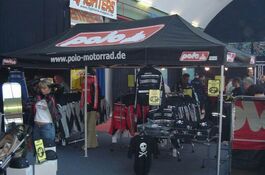 6x3m QUICKUPTENT mit Werbeaufdruck auf der Dachschrägen und dem Volant