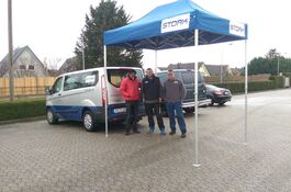 2x3m Montage-Zelt mit Fußverlängerungen - eine QUICKUPTENT Individualisierung