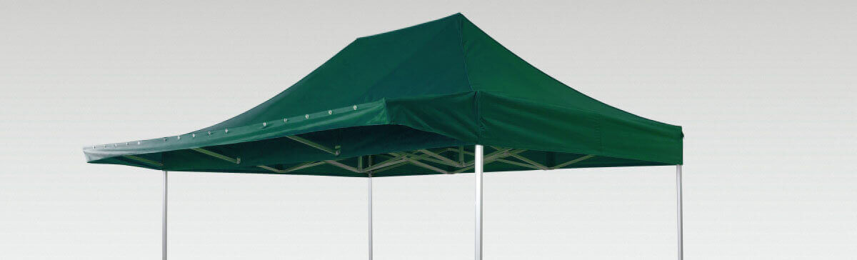 4,5x3m QUICKUPTENT ALU-HEXAGON-Faltzelt mit Vordach